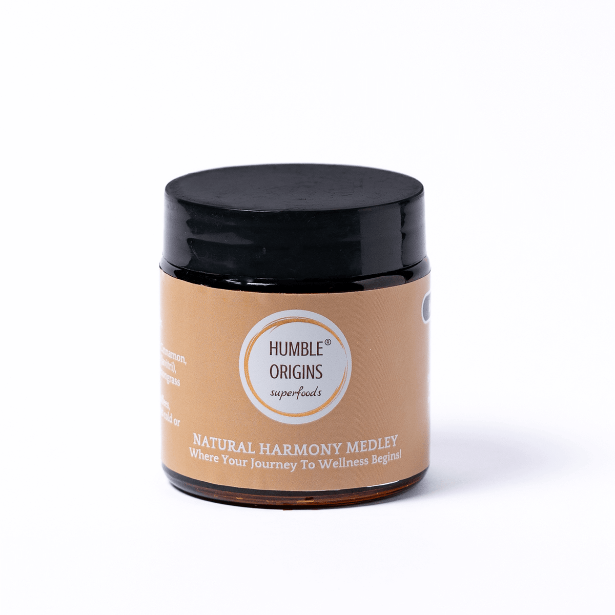 Jar of Humble Origins Natural Harmony Medley on a white background