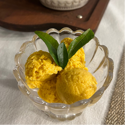 Vegan Mango Turmeric Ice Cream