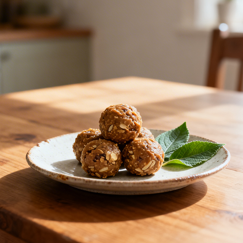 Ginger & Perilla Peanut Butter Energy Bites