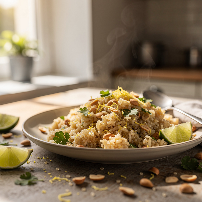 Lime & Peanut Rice/Quinoa