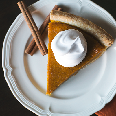 Spiced Makhir Ginger Pumpkin Pie